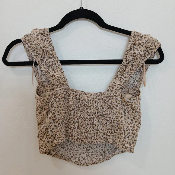 2 PEICE SET leopard print size small crop top & skirt - Picture 6 of 6